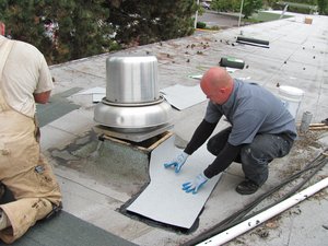 commercial roof foaming