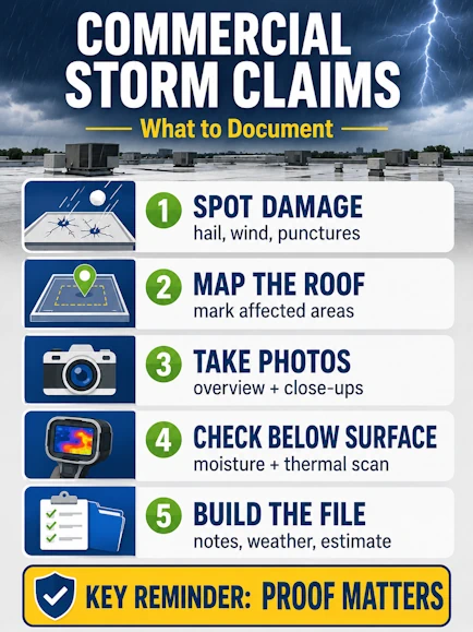 Commercial Roof Storm Damage Claims